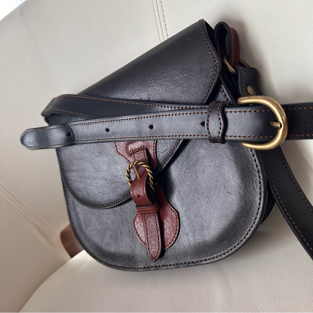 Genuine Leather AXIS Western Style Classic cross body bag - Picture 2 of 16